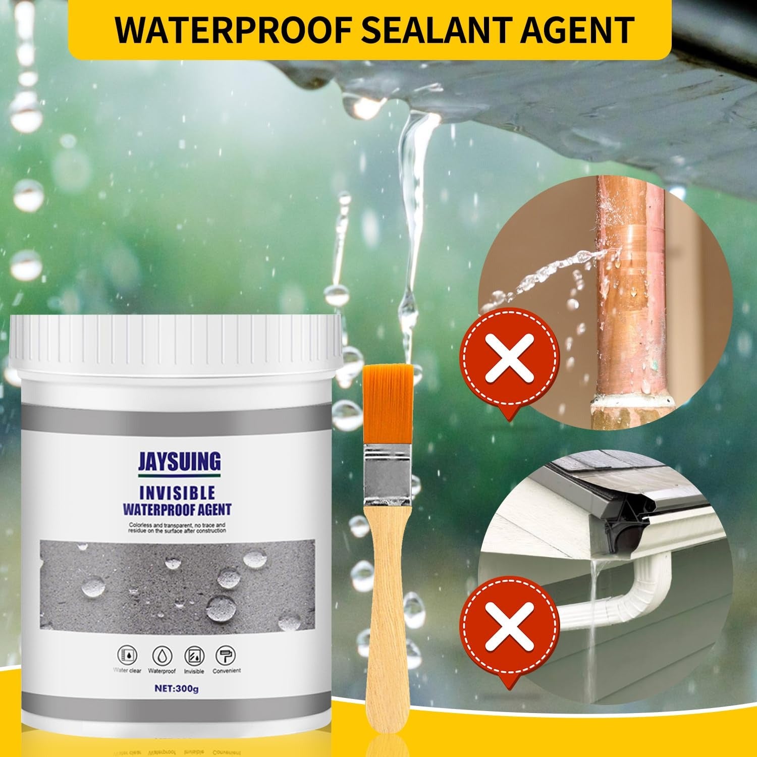 300G  - Gel sellador Gris Impermeabilizante