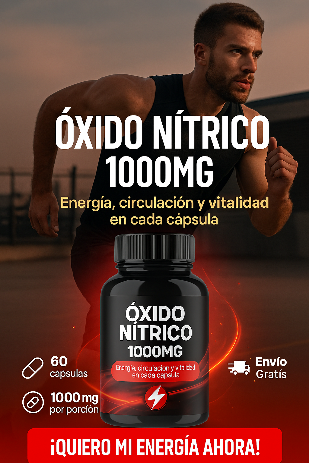 OXIDO NITRICO 1000MG 60 CAPS