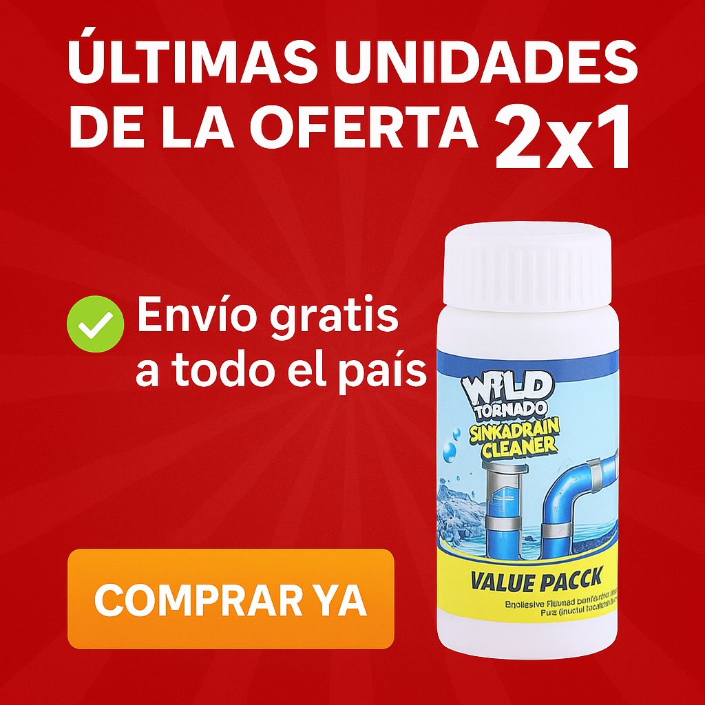 Pack 2x1 Polvo Limpiador De Drenaje